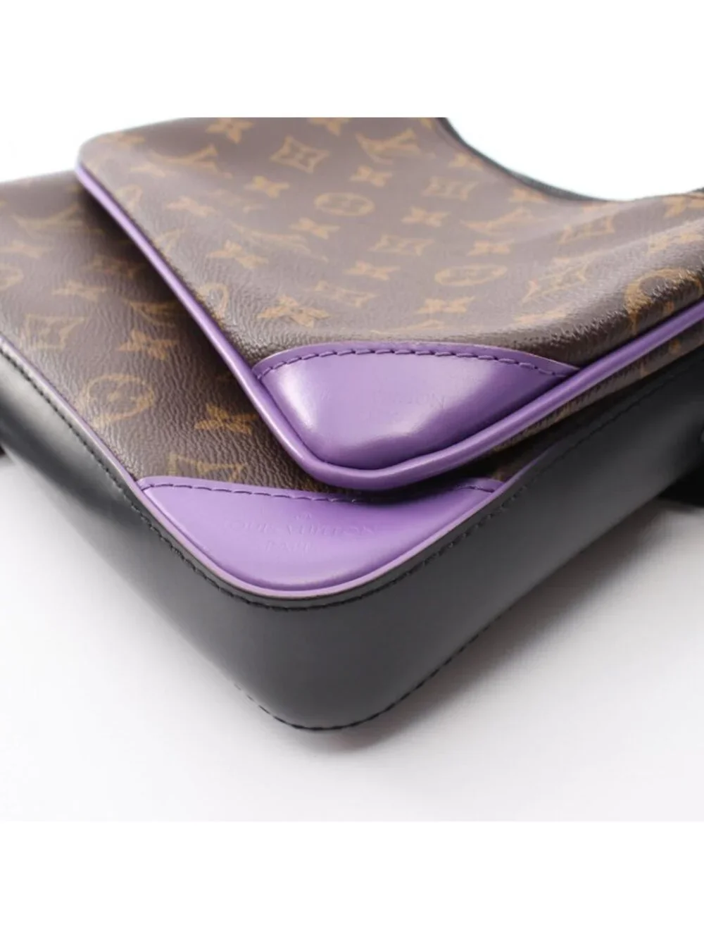 Louis Vuitton Shoulder Bag Trio Messenger Monogram Macassar Violet Canvas